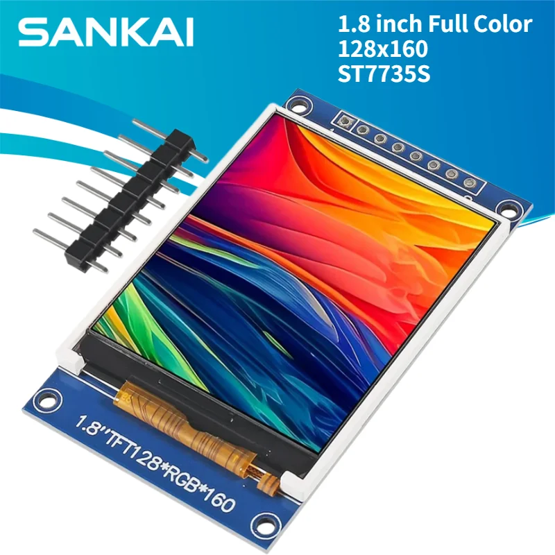 modulo-de-display-lcd-tft-colorido-aokin-de-18-polegadas-128x160-spi-st7735s-33v-substitui-oled-para-arduino