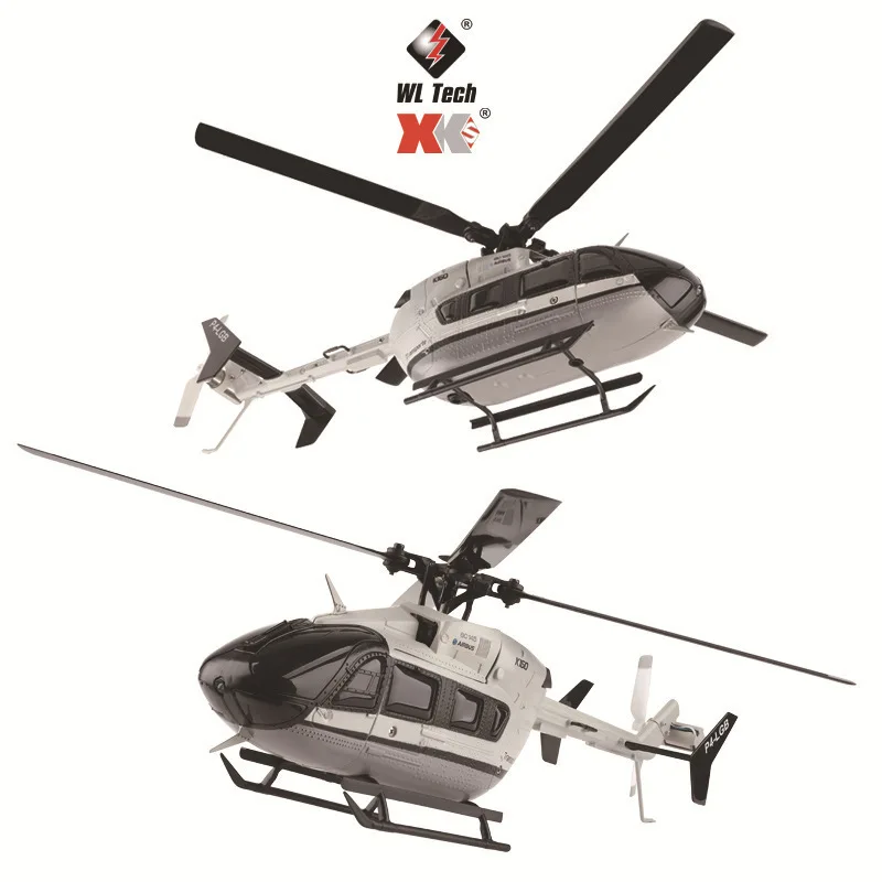 ขายใหม่ Well Weili K160 Four-Way Aileron ฟรีเฮลิคอปเตอร์ Brushless ความสูงคงที่รุ่นเครื่องบิน Ec-145 จําลอง RC รุ่น