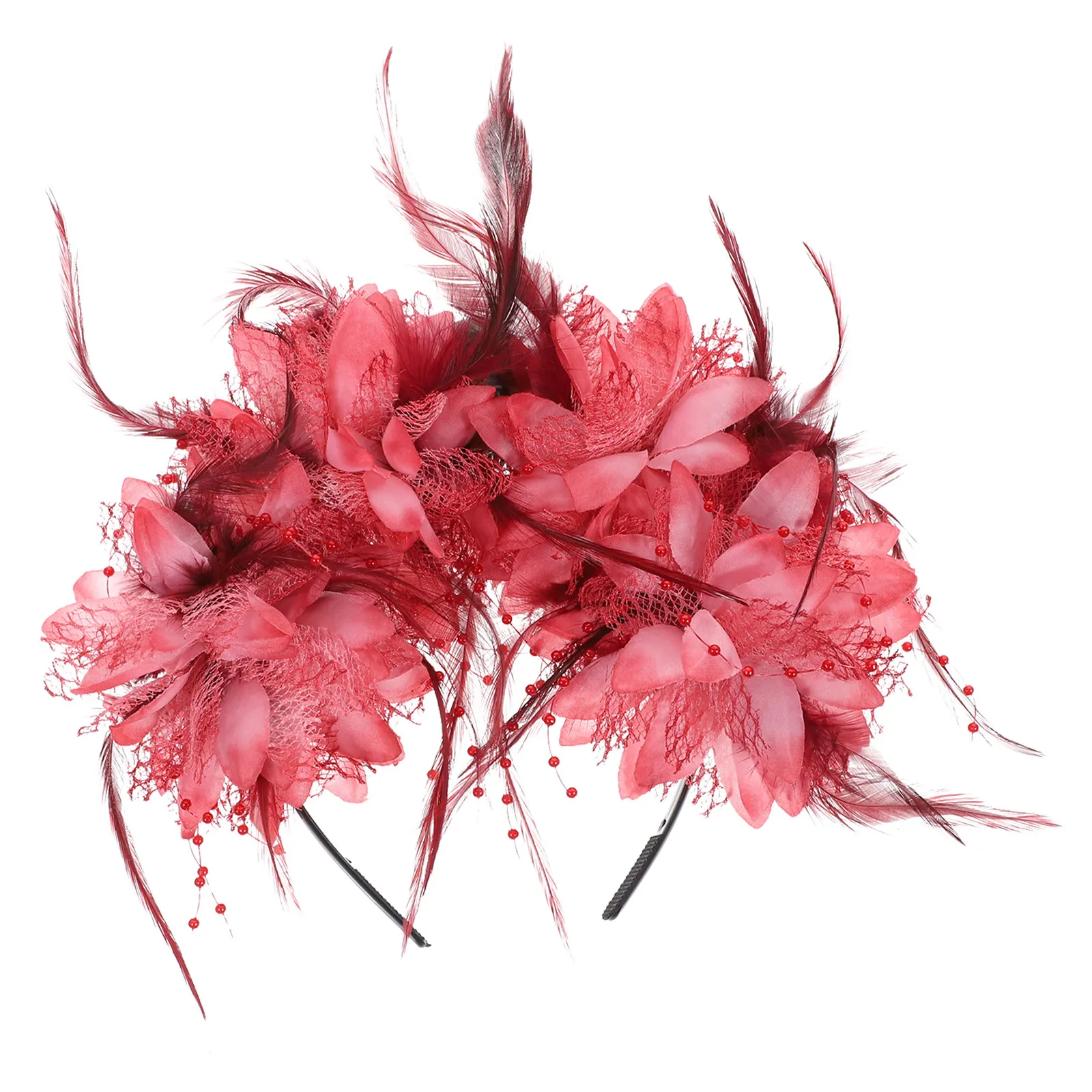 Skull Halloween Flower Hairband Fashion Hair Hoop Party Decorative Simulation Flower Hairband Women