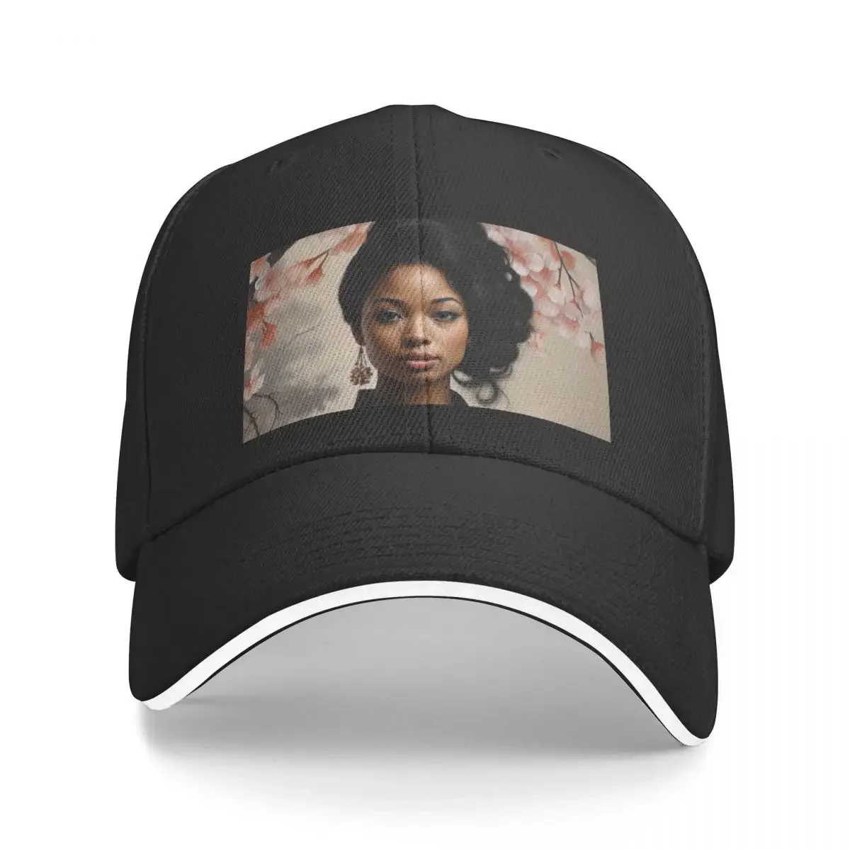 

Enigmatic Ebony Geisha Baseball Cap Gentleman Hat tea Hat Mens Tennis Women's
