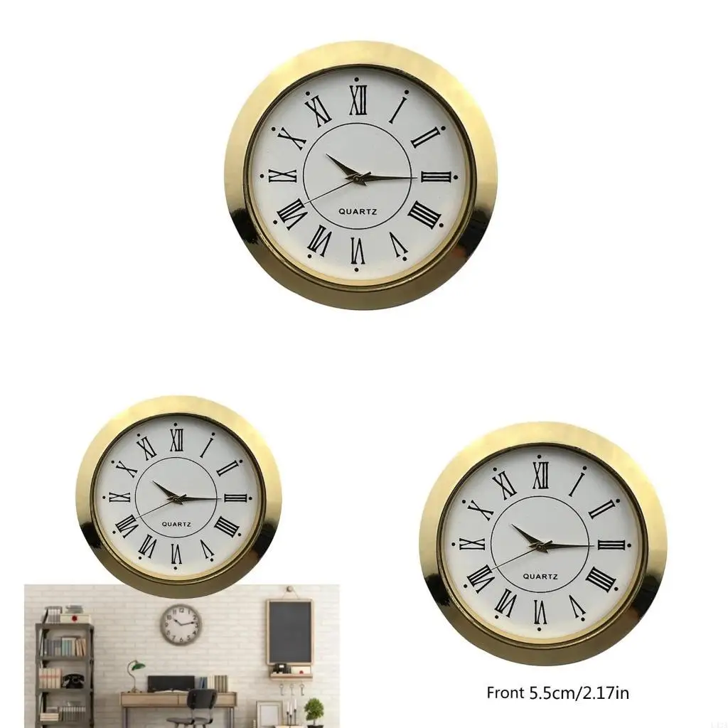 L43A Mini Clock Insert 55mm Round Clock Fit-up Movement Miniature Clock Roman