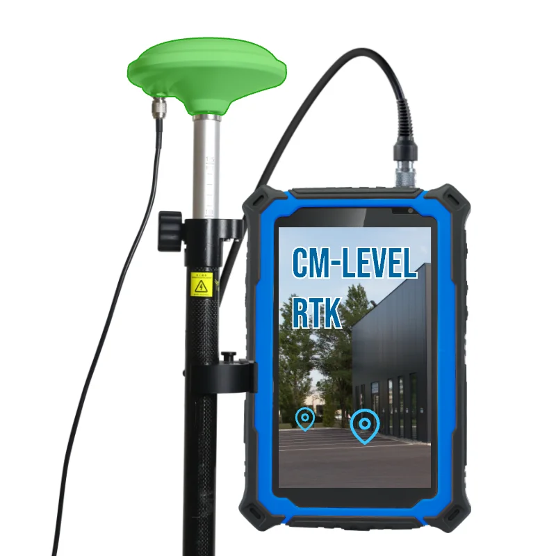 HUGERCOK G71F gps surveying equipment rtk gnss receiver antenna android industrial rugged tablet 7 inch IPS octa core