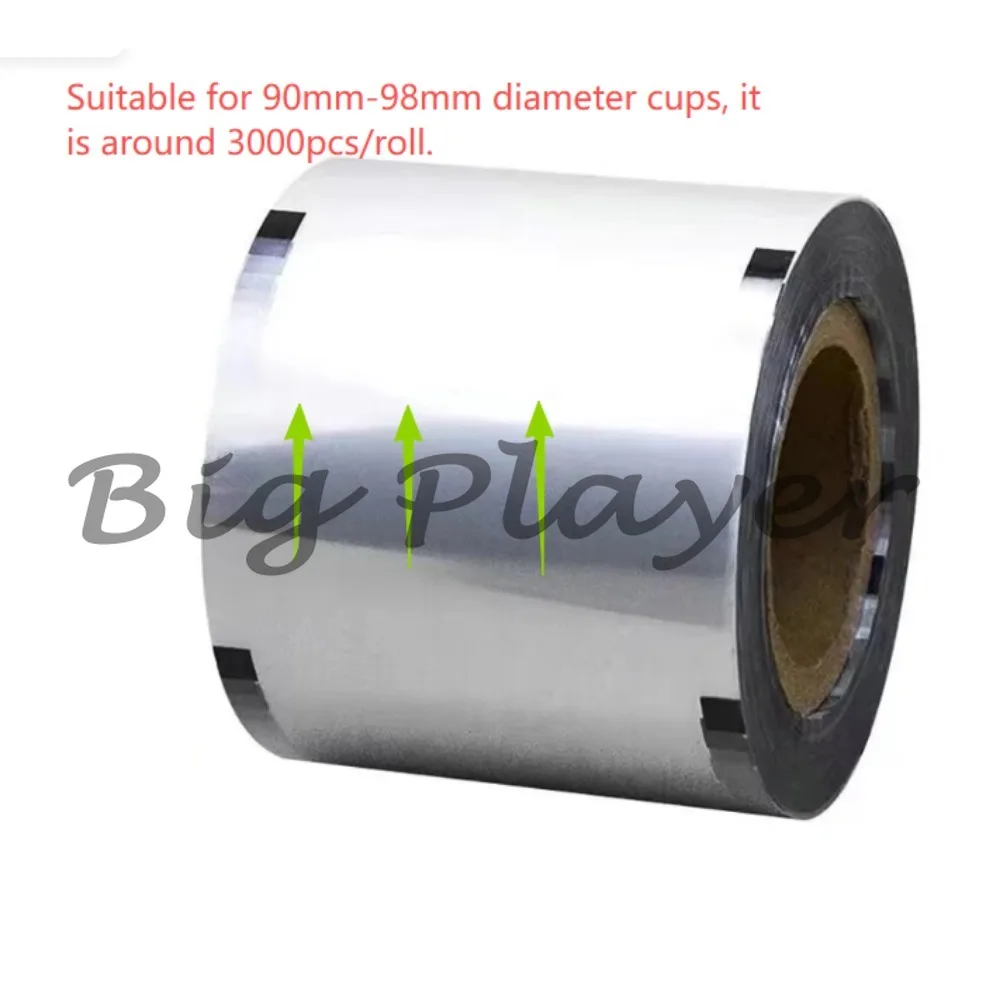 

Transparent Bubble Tea Sealing Film - 3000pcs Roll PET Cup Sealer Film for Juice Drinks