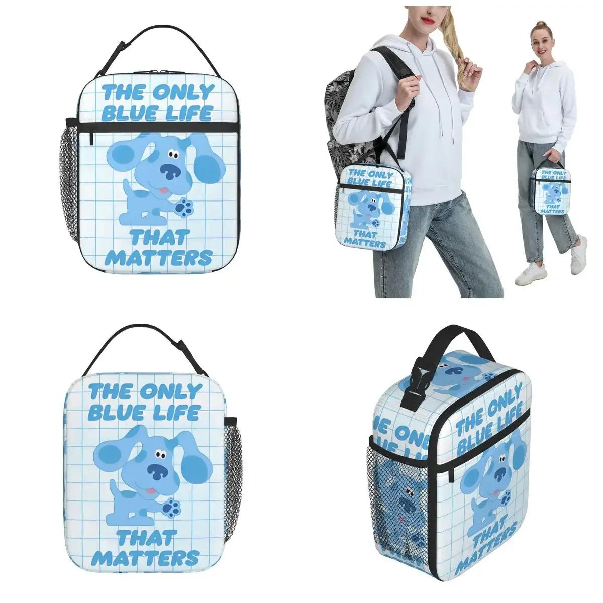 Blues Clues Life Matters Isolierte Lunchtasche Thermotasche   Lunchbehälter, hohe Kapazität, Lunchbox, Lebensmittelhandtaschen, Picknick
