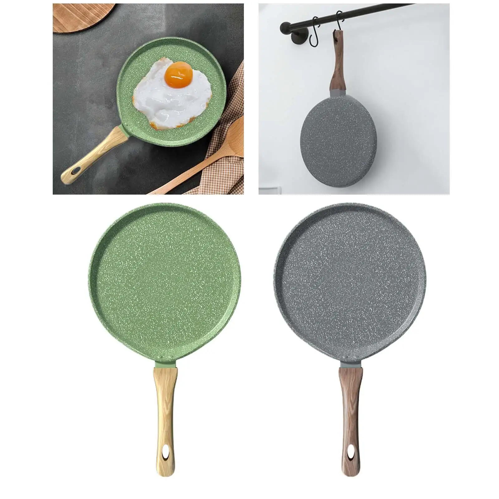 Nonstick Crepe Pan Flat Pan Dosa Pan for Egg Omelet Pancakes Kitchen Tool