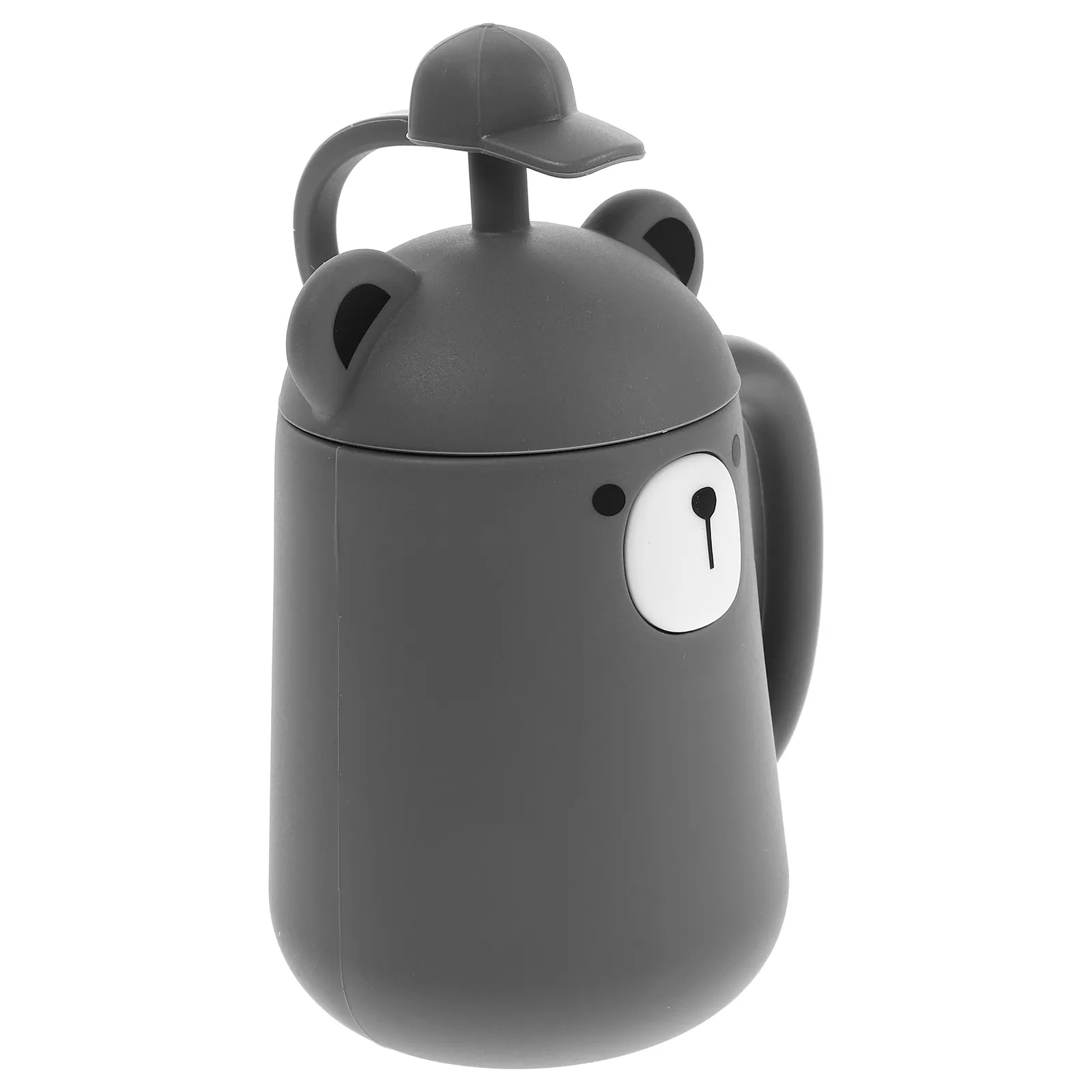 

Baby Silicone Straw Cup Spill Proof Toddler Water Bottle Cartoon Bear Shape Drop Resistant Portable Lightweight Training