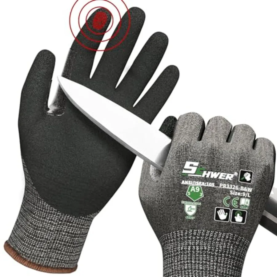 

ProGuard High Level Cut Resistant Work Gloves for Extreme Protection, Cut Gloves with Reinforced Thumb, Non Slip, Breathable, D