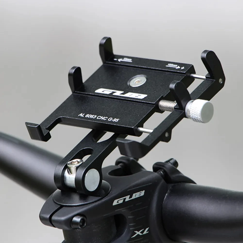 Gub g95 aluminium fahrrad telefon halter halterung stiel fahrrad telefon headset halterung passt für 1-1/8 "1/8mm gabel für 4, 5-7 zoll gps telefon – Detail 10