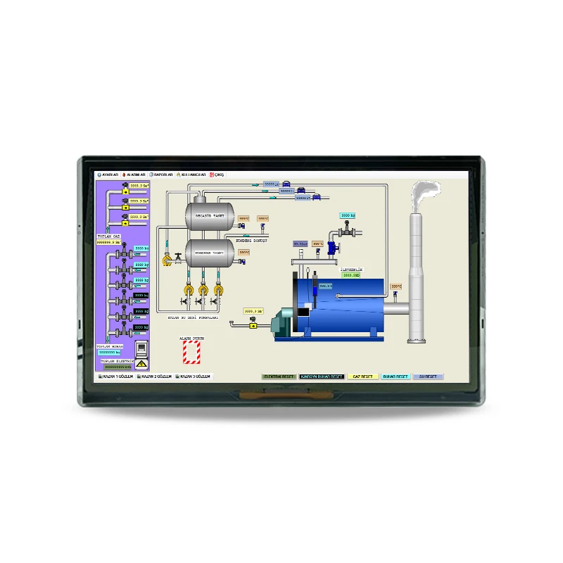 ZJZ Customization 18.5 Inch Waterproof Ip65 Industrial Monitor Open Frame Rugged Panel Mount Display Screen Capacitive Lcd Touch