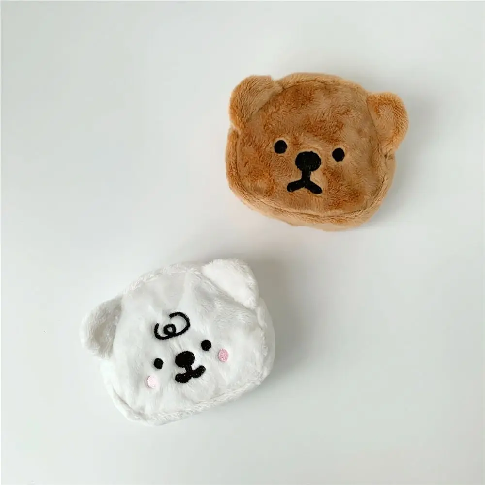 Cartoon Cartoon Plush Bear Wallet Cute Plush Portable Plush Coin Bag Creative Colorful Cartoon Bear Coin Purse Kids Gifts