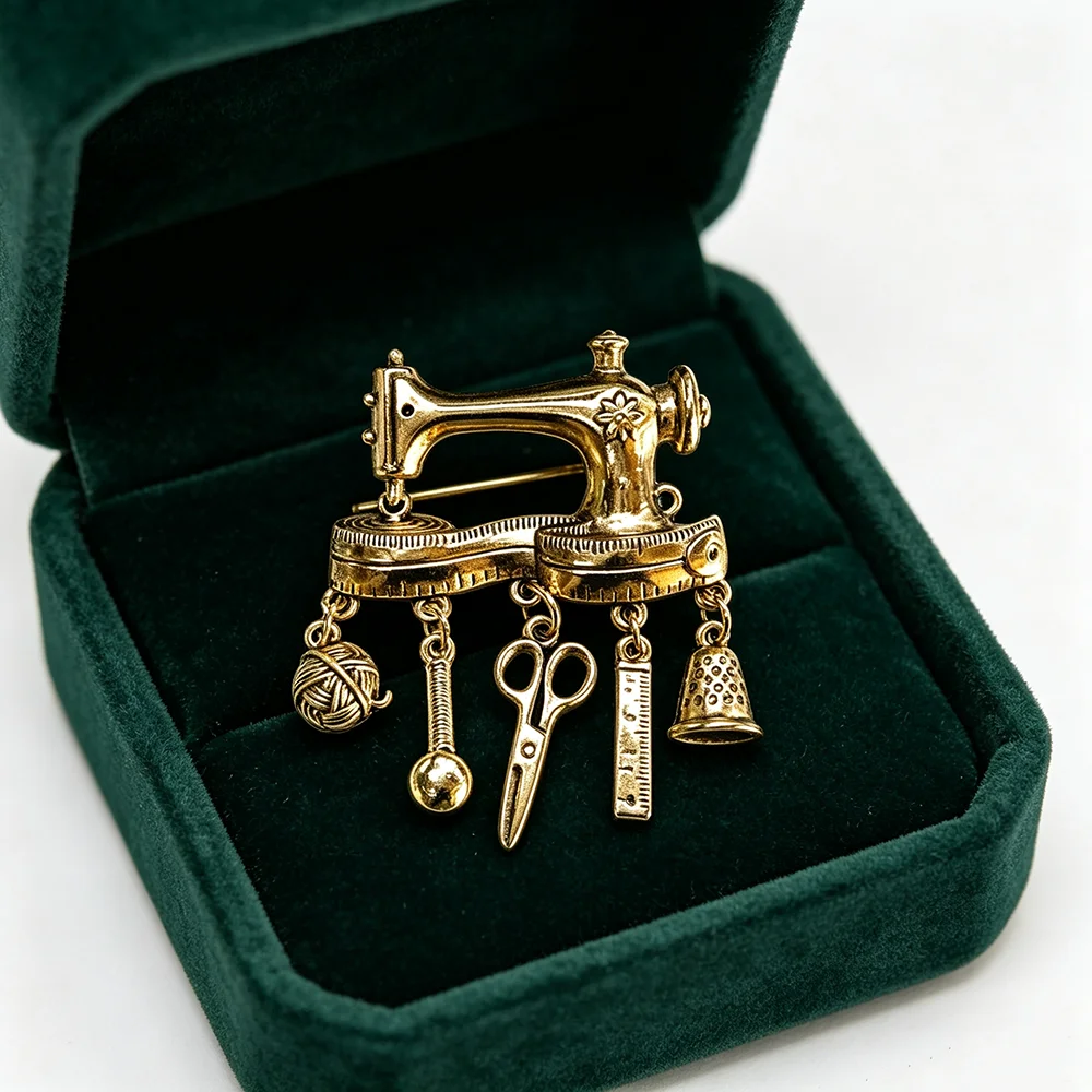 Винтажные броши в виде швейных – обзор и цена Tuxedo Lapel Pin