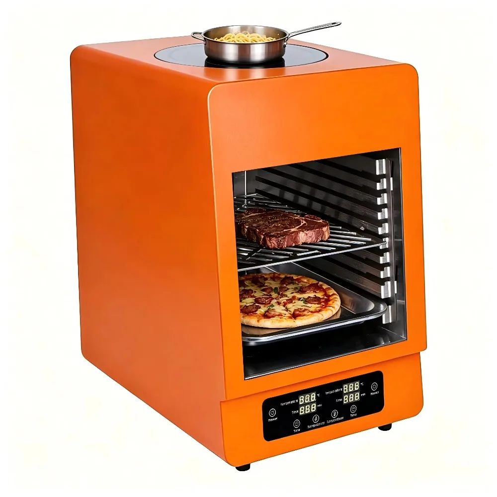 800 ° C electric oven small kitchen appliance, fast heating in 5 minutes, suitable for RV camping, outdoor cooking, and baking