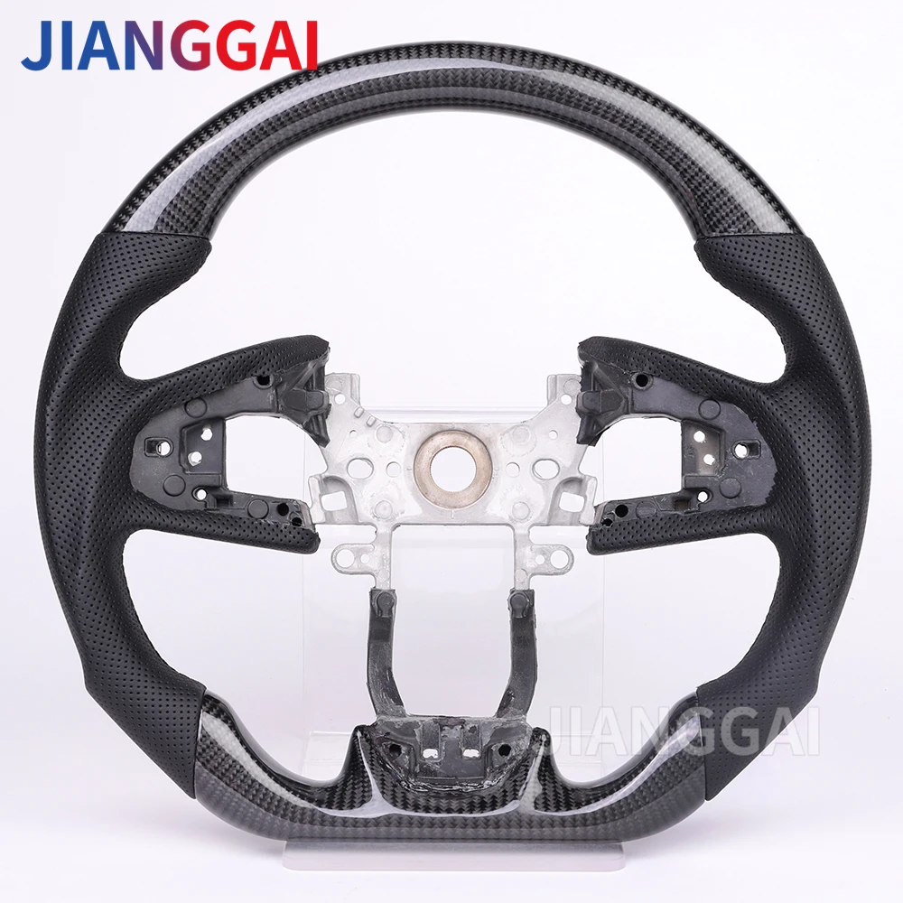 Carbon Fiber Steering Wheel Nappa Preforated Leather For Honda Civic 10th Type-R FK8 2016-2021 Racing Steering Wheel