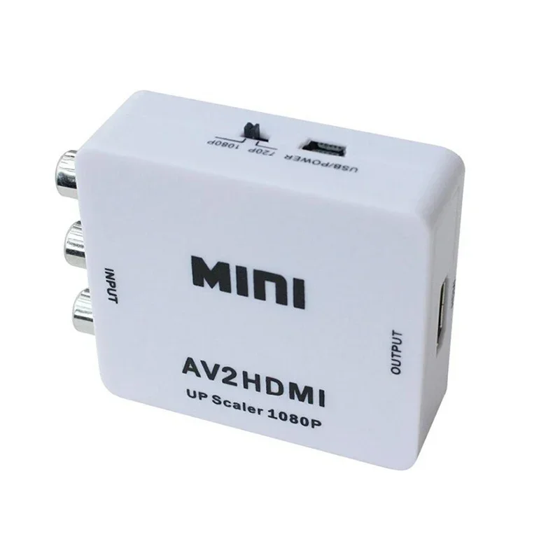 

Mini CVBS AV RCA To HDMI-Compatible 1080P Video Adapter Converter Box For TV VHS VCR DVD Record