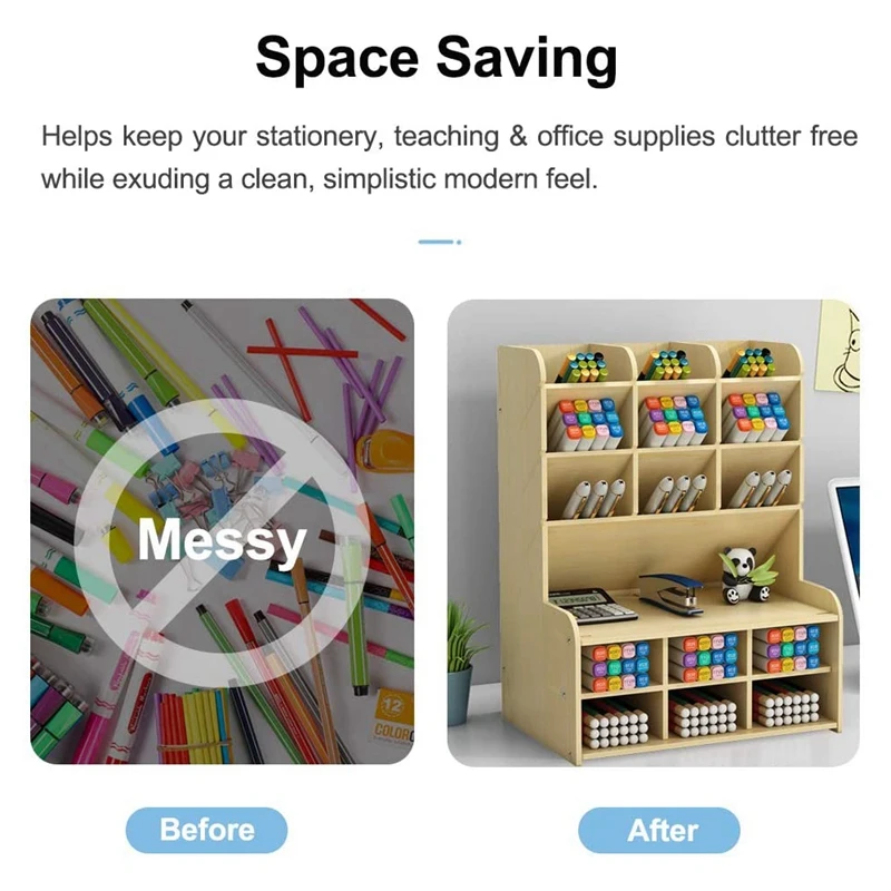 나무 책상 정리함, DIY 펜꽂이 보관함, 데스크탑 문구 보관 랙, 팬 정리함 캐디