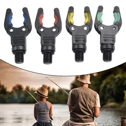 4pcs Carp Fishing Rod Rest Head Gripper With Silicone Gasket Luminous Function Rest Head Tackle Gripper Rest Gripper Rod Grips