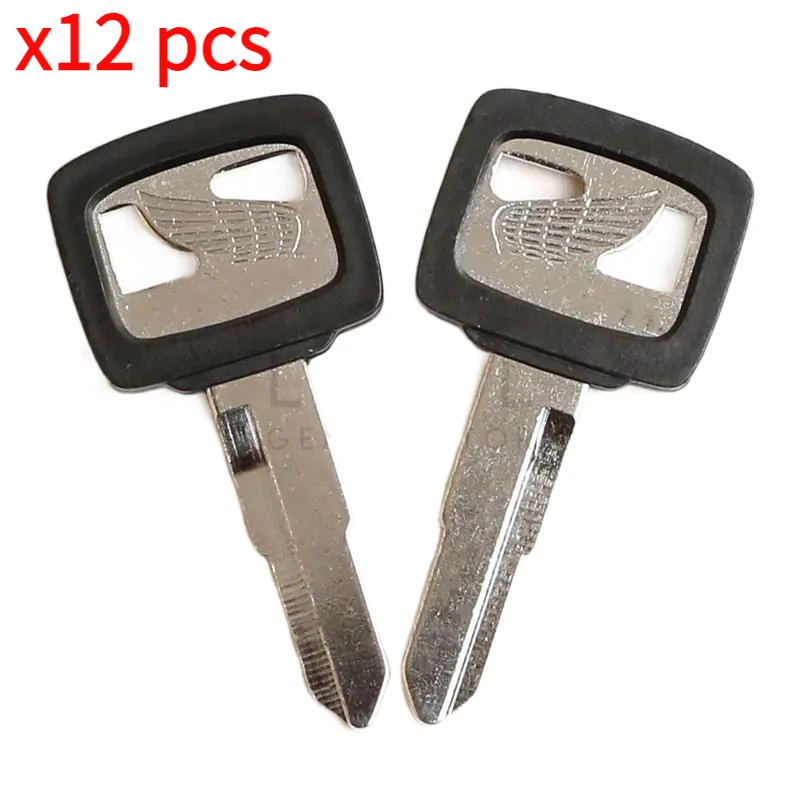 12Pcs New Blank Key Motorcycle Replace Uncut Keys For HONDA DIO 56 57 Z4 125 SCR100 WH110 SCR WH 100 110 Scooter 50CC Zoomer