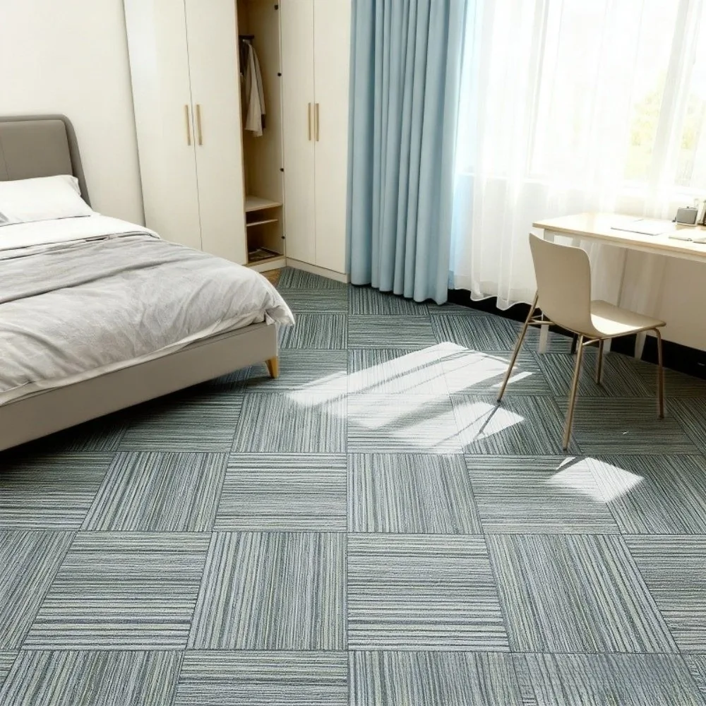 Imitation Carpet Texture PVC Floor Tile Waterproof Self Adhesive Vinyl Floor Sticker Anti Slip Wear Resistant Wall Floor Decal