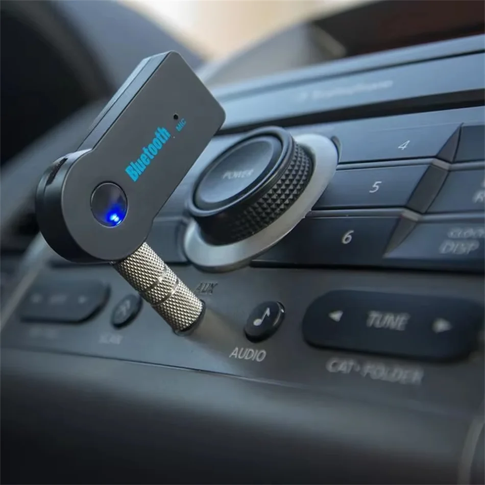 

2 In 1 Wireless Bluetooth 5.0 Transceiver Adapter 3.5mm Car Music Audio AUX Car Bluetooth Receiver Bluetooth Adapter for PC