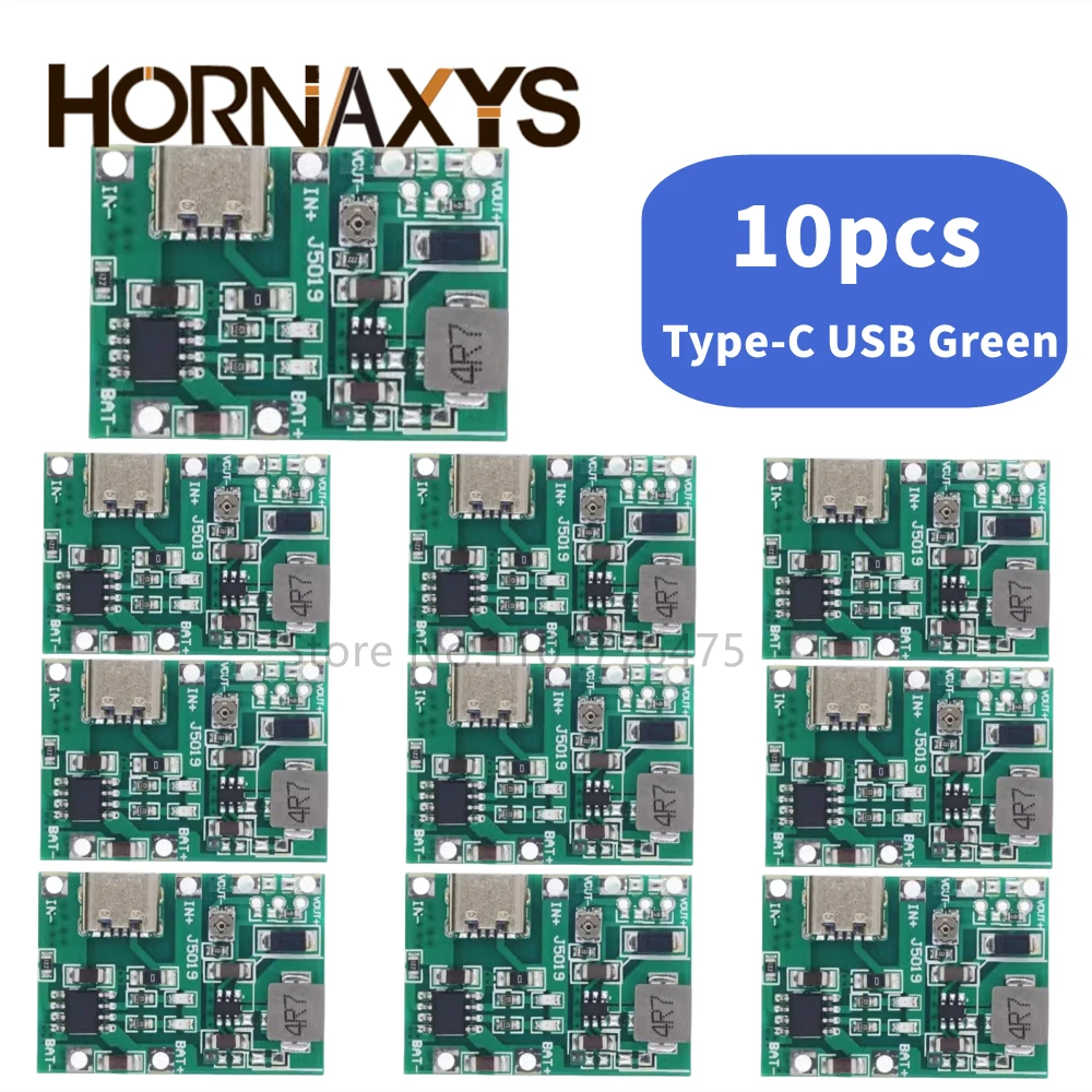 10pcs/TP4056 3.7V 4.2V 9V 5V 2A Adjustable Step Up Module 18650 Lithium Li-ion Battery Charging Discharge Power Board DIY Kit