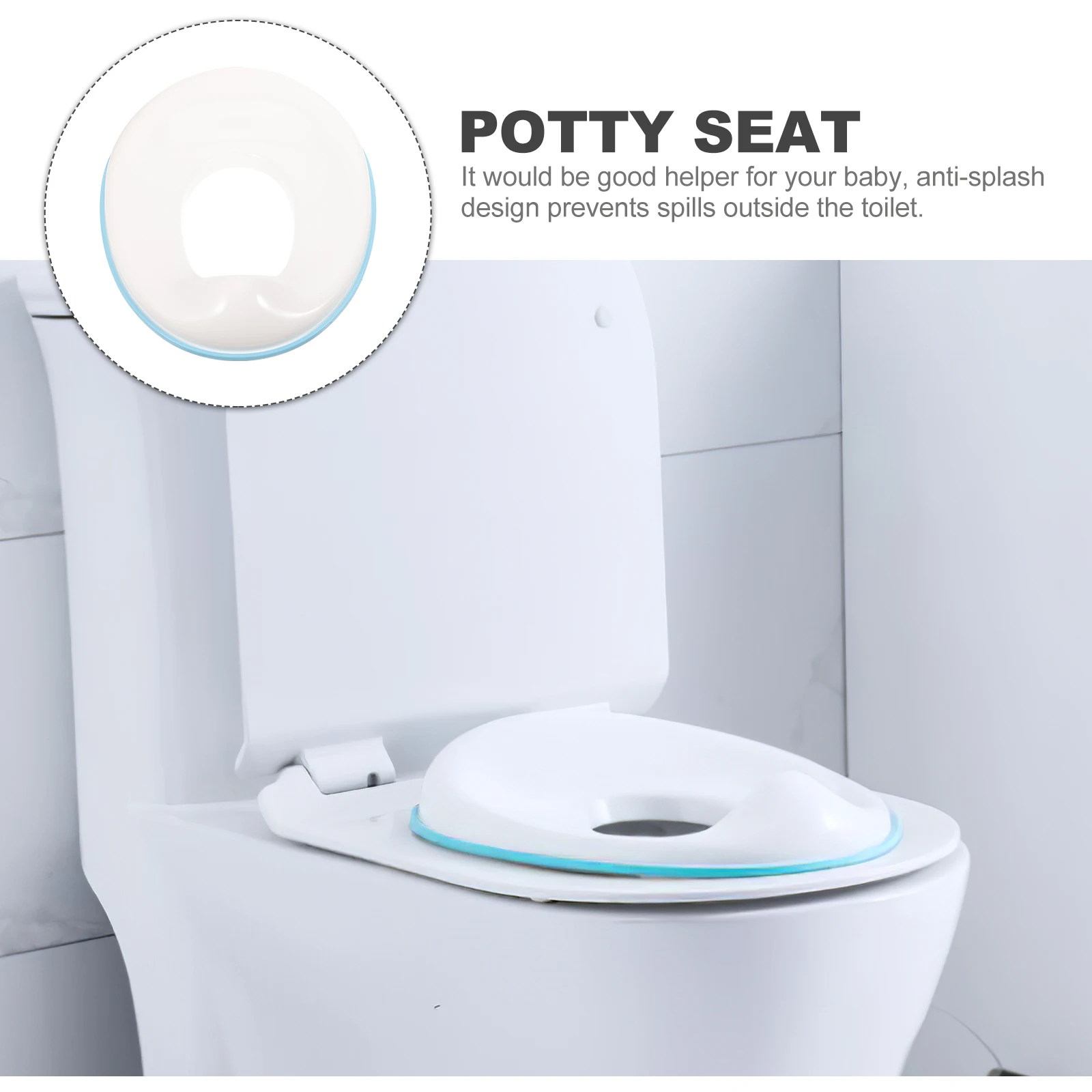 

Comfortable Baby Potty Seat Toddler Toilet Seat Portable Potty Removable Anti-Splash Design