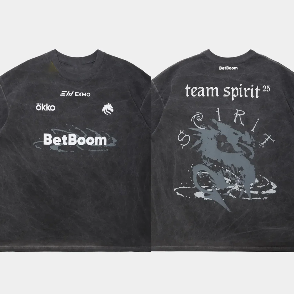 2026 Team Spirit Jersey CS2 Esports Competitie Combat Uniform Zomer Sport Heren T-shirt Kinderkleding Tee Y2k Vrouw