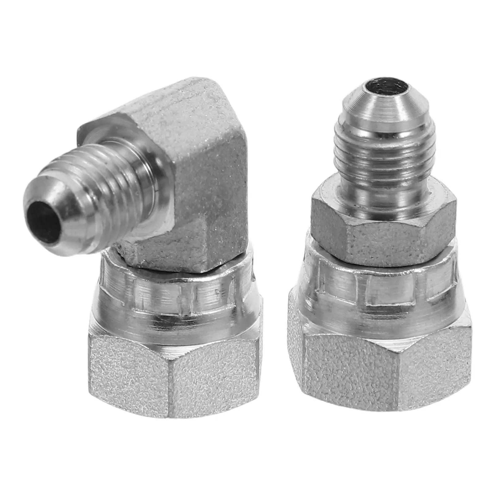 

2 Pcs High Pressure Oil Pump Connector Injector Inlet Fitting Fuel Hose Adapters Car