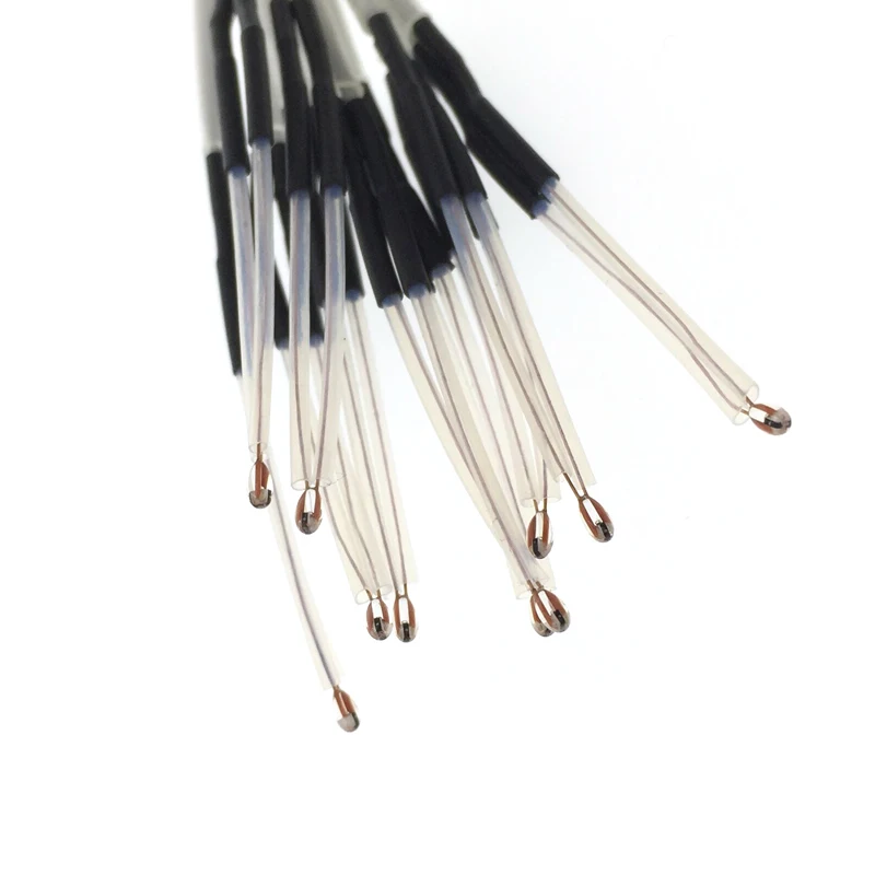 10PCS NTC Thermistor Temperature Sensor Single-ended Glass Sealed 3 D Printer Use Resistance 10k  B Value 3950 Error 1%  L=150CM