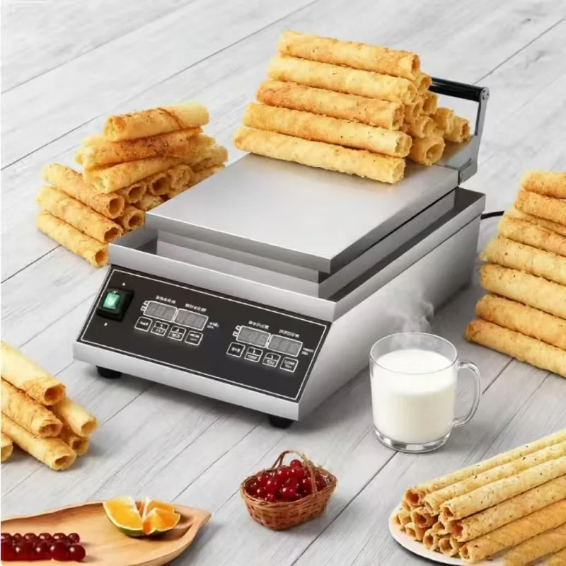 Popular Street Food Crispy Egg Cake Making Machine Egg Roll Forming Machines With Temperature Range