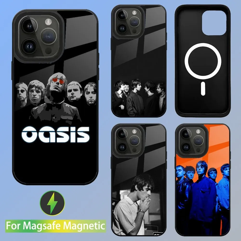 Band O-Oasis Phone Case For iPhone 15,14,13,12,11,Plus,Pro,Max Mini Magsafe Magnetic Wireless Charging