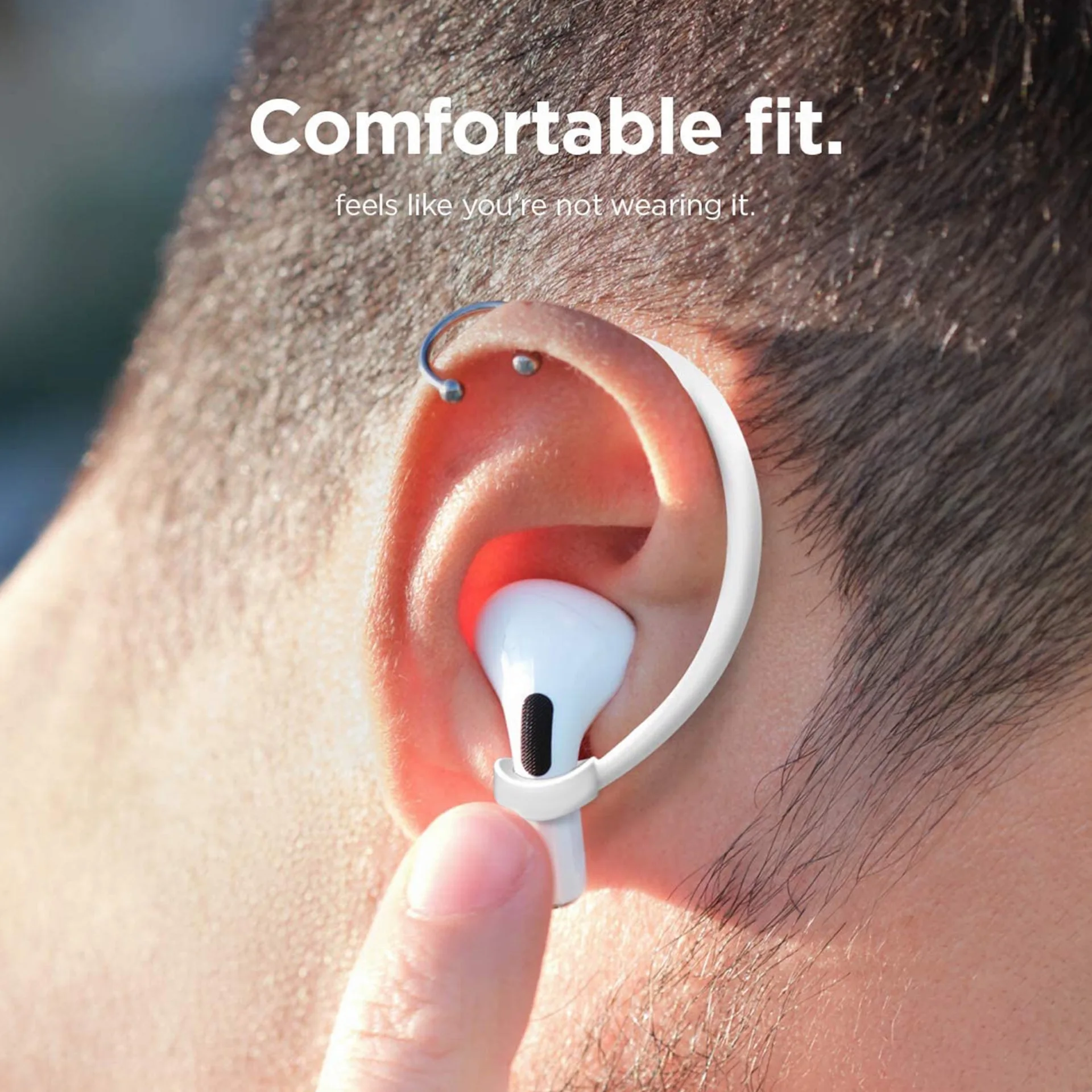 1 زوج سيليكون مكافحة خسر سيليكون الأذن هوك ل أبل Air Pods 4 3 2 1 برو الرياضة مكافحة الإفلات الأذن هوك اللاسلكية سماعة الأذن السنانير