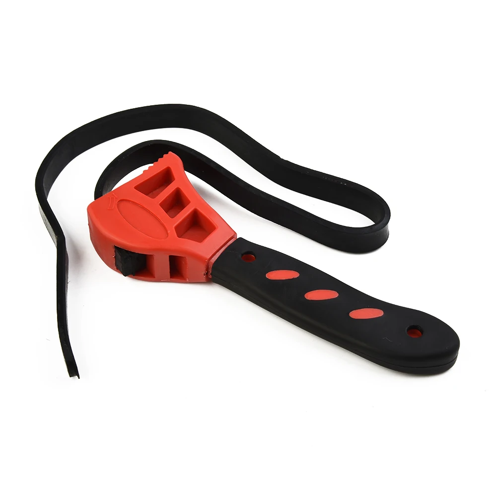 Repair Tools Bottle Opener Wrench Tool 1Pcs 6 Inches Red+Black Sturdy Rubber Strap Exquisite Practical High Quality