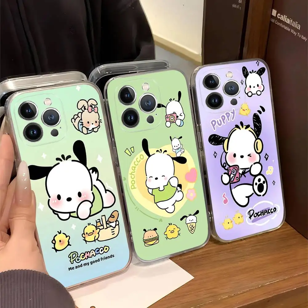 

Honey Pochacco Phone Case For iPhone 17 16 15 14 11 12 13 Mini Pro XS Max Plus Funda Shell