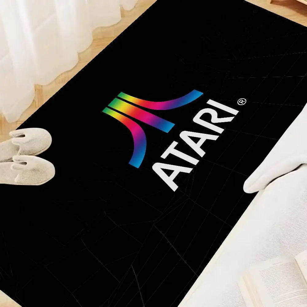 

A-Atari Logo Kitchen Mat Kids Room Bedroom Decoration Balcony Anti-Slip Doormat Living Room Alfombra
