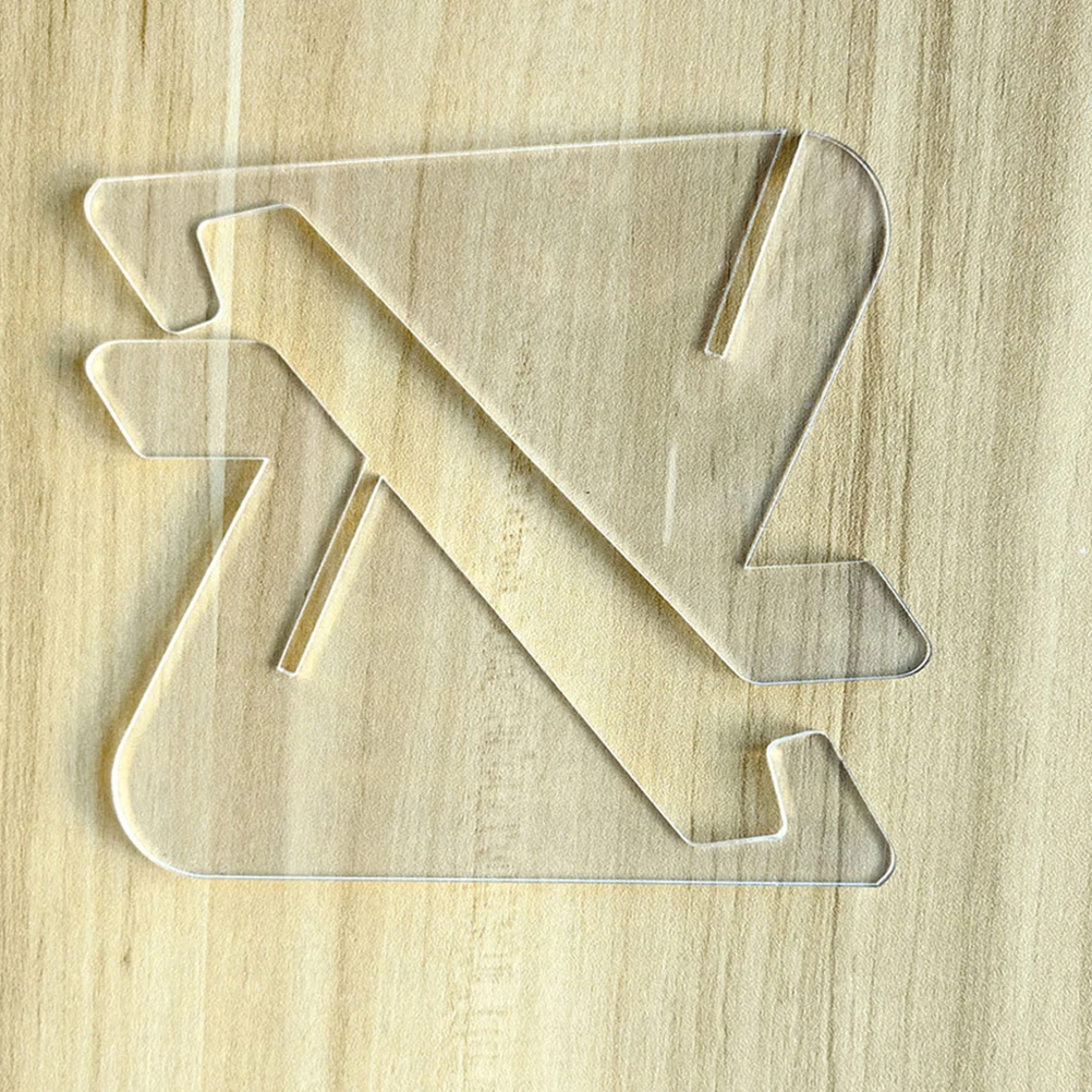 

2pcs Clear Acrylic Stand Phone Book Display Holder Shaped Shelf Organize Desk Tidy Storage Rack Versatile Acrylic Book Holder