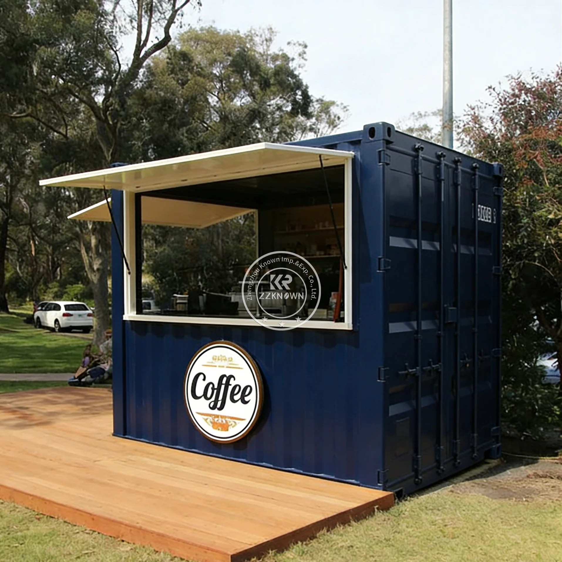 

Custom Mobile Container Bar Outdoor Street Snack Container Kiosk Fast Food Shop Prefab Container Coffee Shop For Business