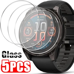 Tempered Glass Screen Protectors for Garmin Fenix 8 51/47/43mm Anti-Scratch Hardness Protective Films for Fenix 8 7 7X 7S 6 6S 5