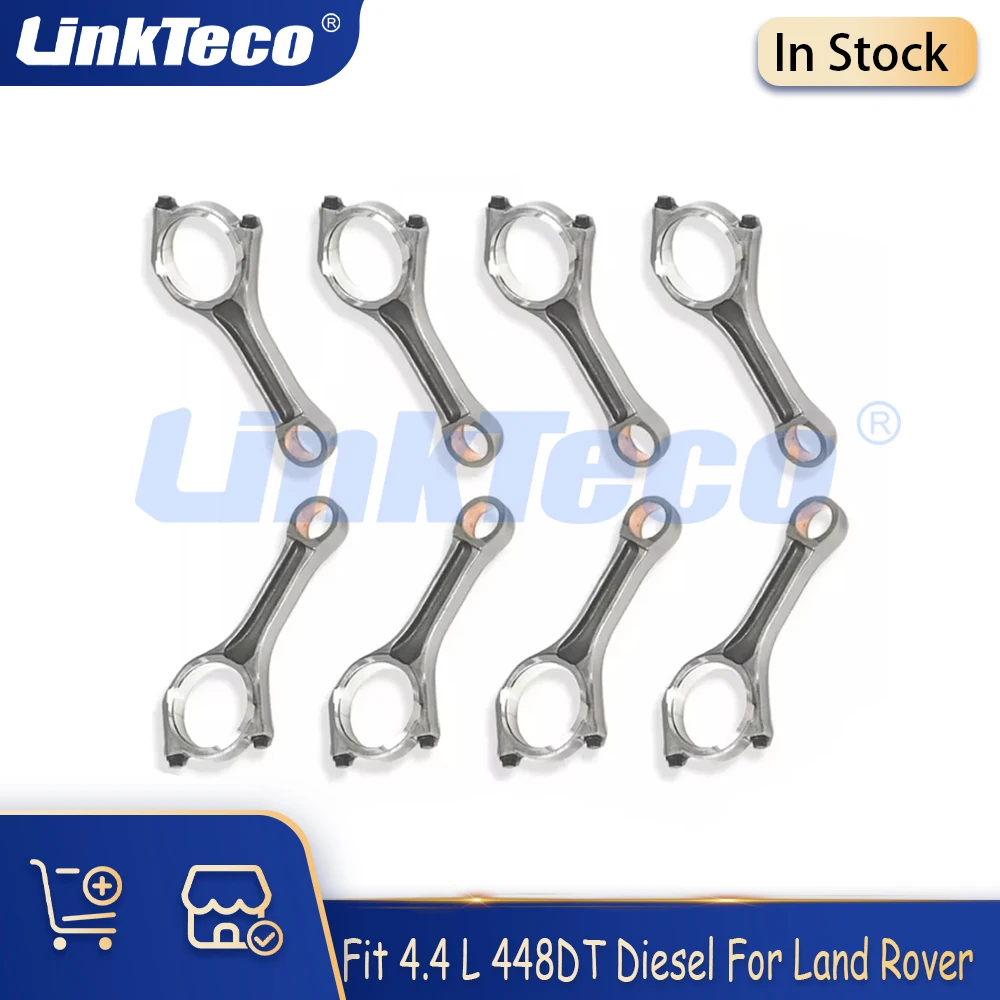 

Engine Parts 8PCS Connecting Rod Set Fit 4.4 L 448DT V8 Diesel For Land Rover Range Rover Sport IV L405 III L322 II L494 4.4L