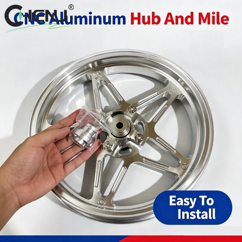 J Aluminum Alloy Motorcycle Wheel Hub Covers Rustproof Polished Surface Precise Fit For Motorbike Modification Repair