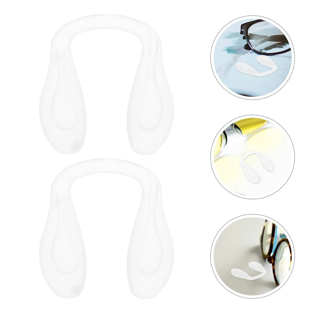 

4Pcs Universal Clear Silicone Nose Pads Replacement Anti-Slip Nose Bridge Pads for Glasses Eyewear Accessories
