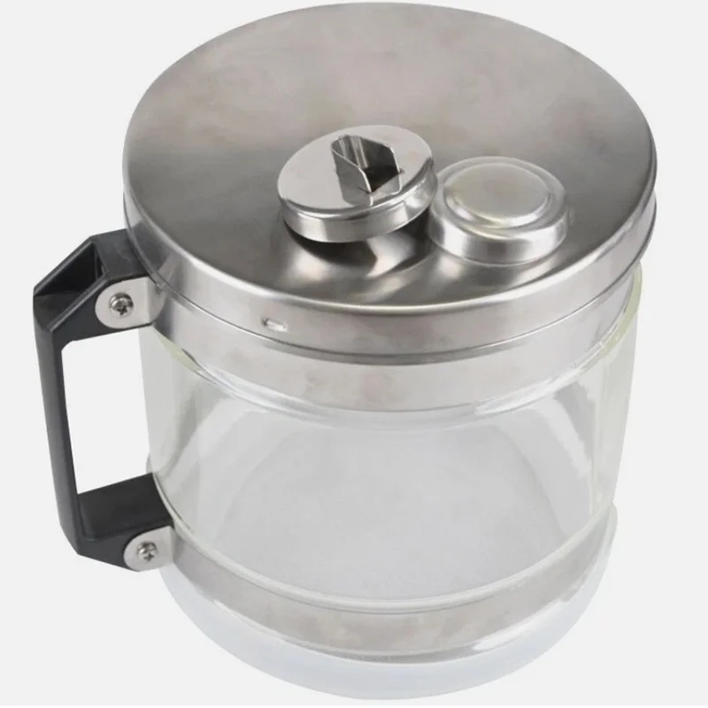 الفولاذ المقاوم للصدأ 4L جهاز تقطير المياه لتنقية المياه مع جرة زجاجية آلة تقطير كونترتوب للمختبر المنزلي 110 فولت