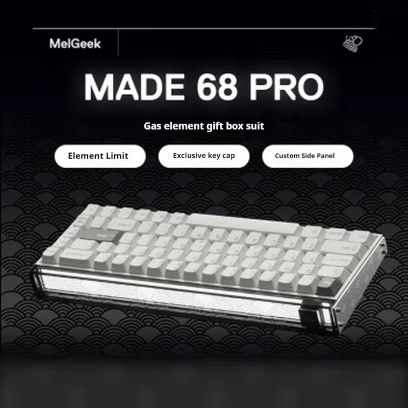 New Melgeek Made68pro Magnetic Axis Keyboard 68key Rgb Customized Side Panel Gift Box Ttc King Switch Gaming Esports Keyboard