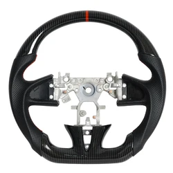 Hydro Dip Carbon Fiber Look Steering Wheel Perforated Leather For Infiniti Q50 Q50L 2014 to 2016 Steering Wheel Car Accessories