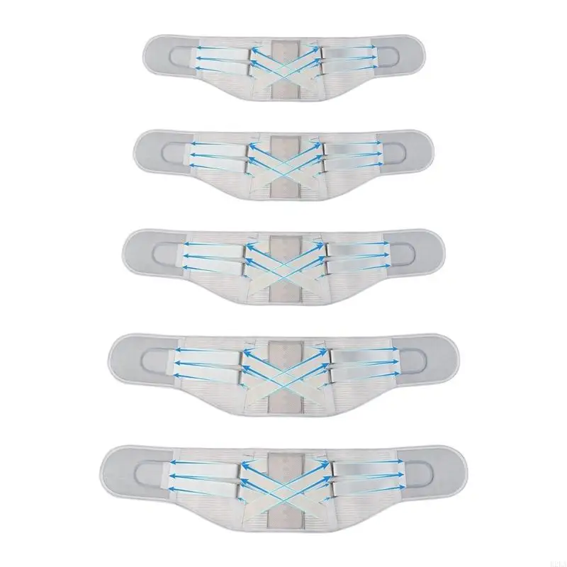 حزام مصحح للوضعيات المريح قابل للتعديل مع دعم العمود الفقري لتخفيف آلام أسفل الظهر أثناء العمل الرياضي B2EA