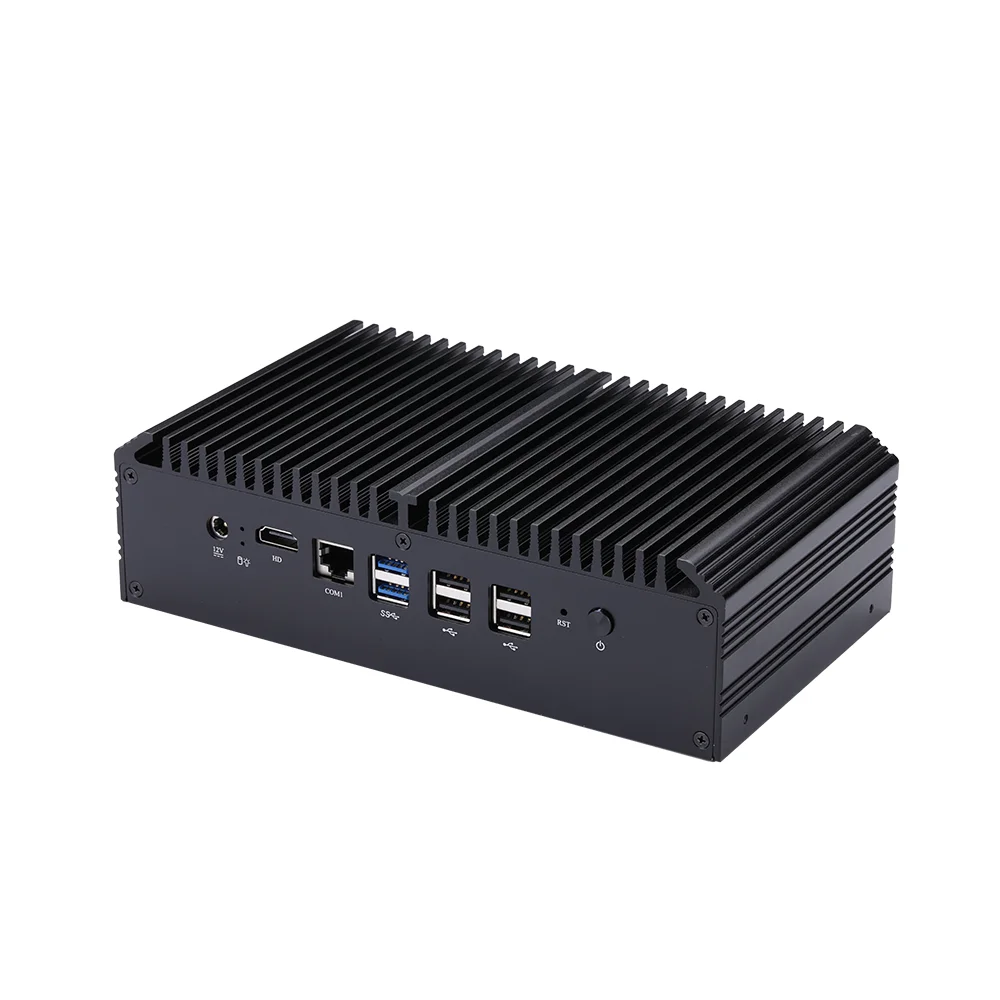 8 LAN 6 COM industriële firewall mini-pc-router Intel Celeron 3205U Core i5 5200U i7 5500U Windows Linux HD Graphics Fanless