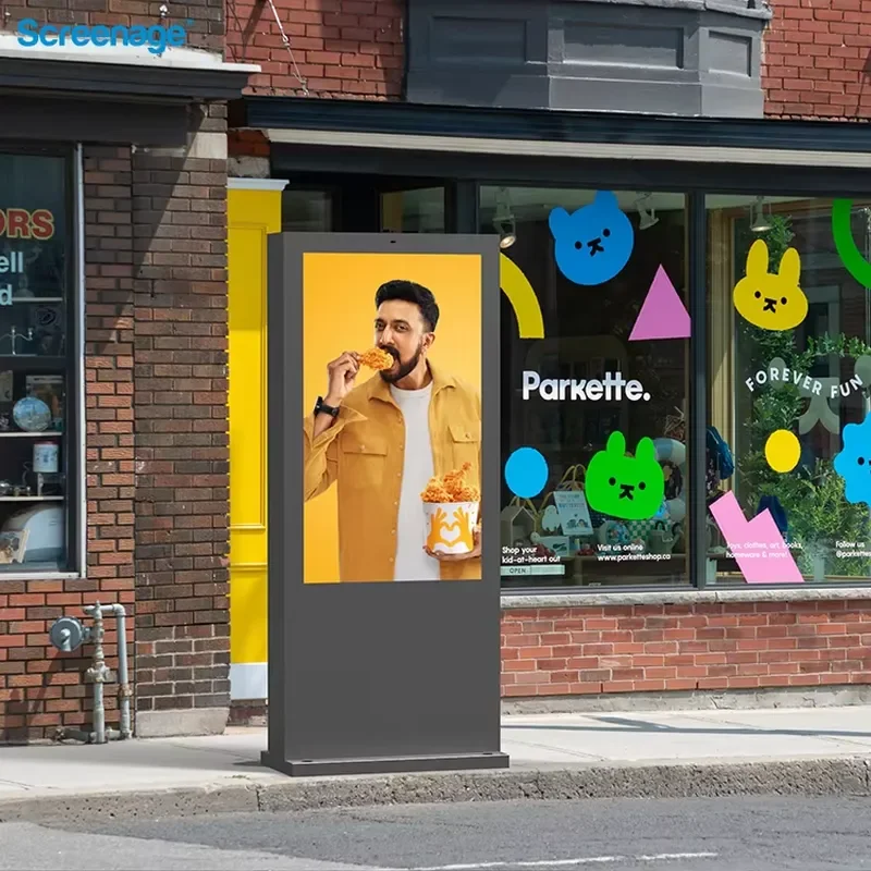 SCREENAGE 15.6 Inch Ultra Slim Android WiFi OEM Digital Signage Kiosk SDK Support Subway Aluminum Housing Indoor 1 Year