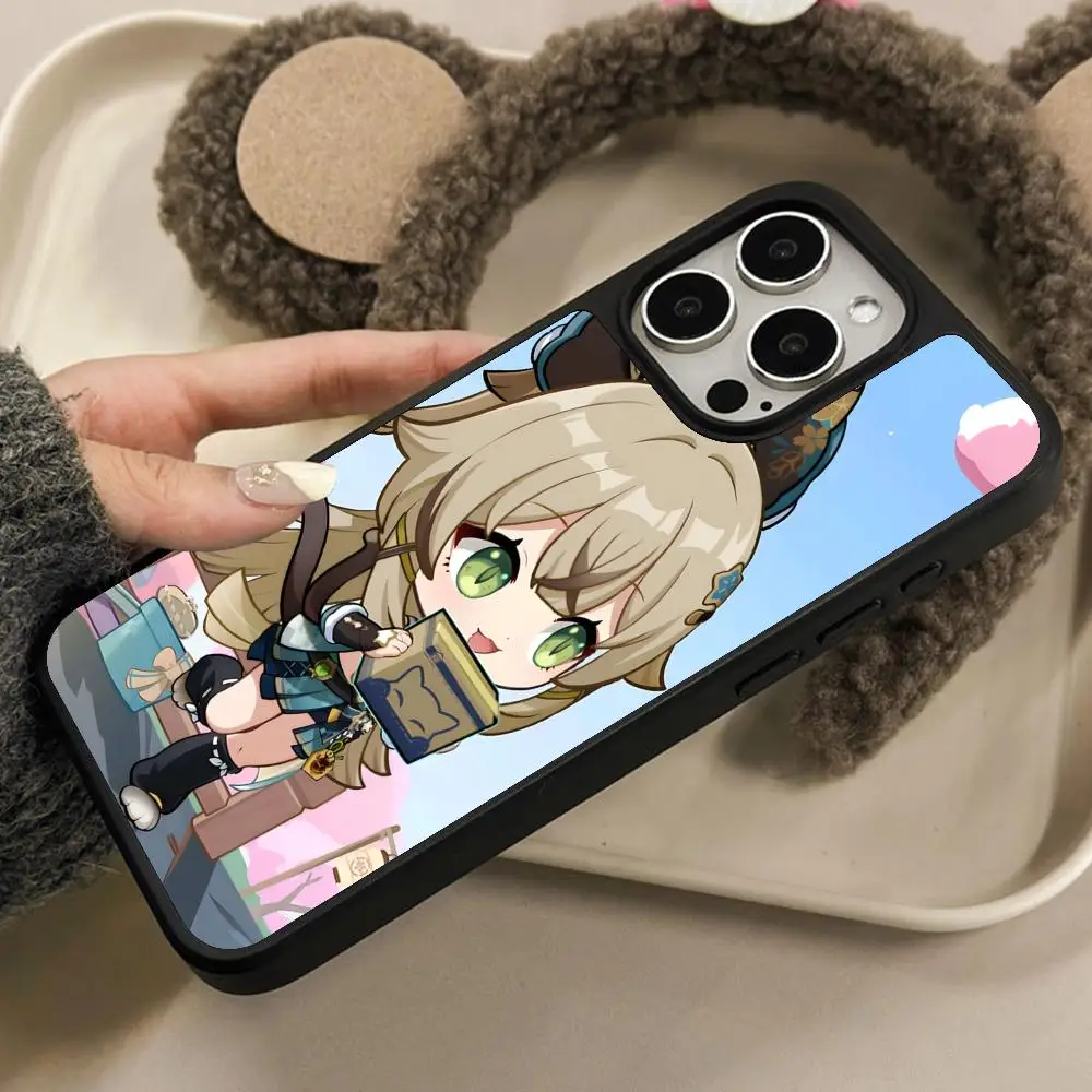 

Game GI Kirara Phone Case for iPhone 17 16 15 14 13 12 11 Air Pro Max Plus Matte Surface Cover