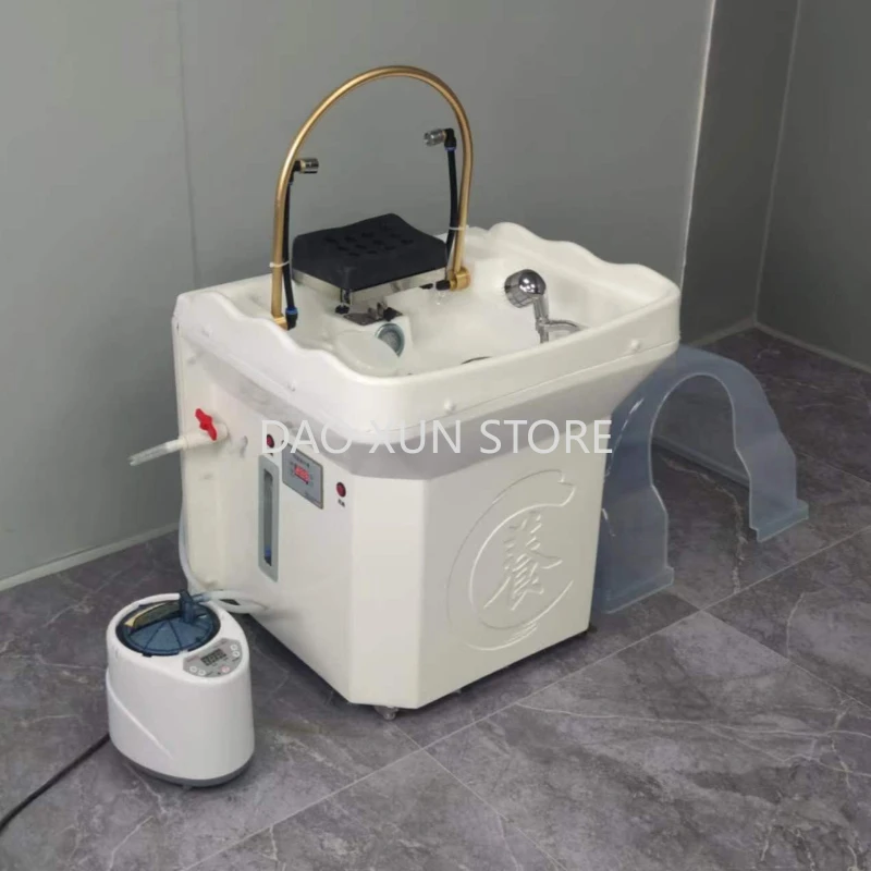 Chair Hair Wash Japanese Spa Water Tank Shower Washbasin Professional Massage Shampoo Bed Water Hoop Therapy Styling Salon