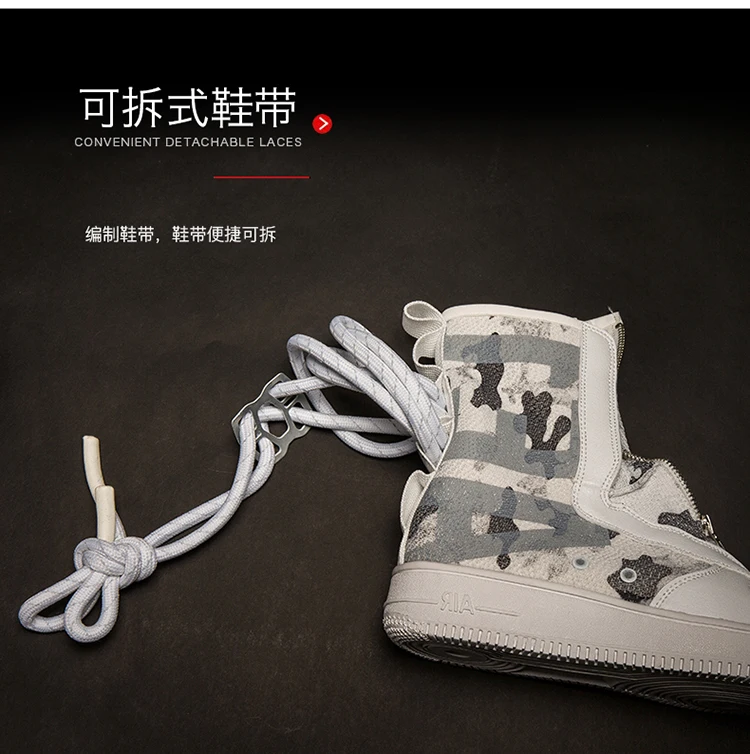 Unisex High-Top Chunky Sole Platform Boots - Winter Couple Shoes in Black and White