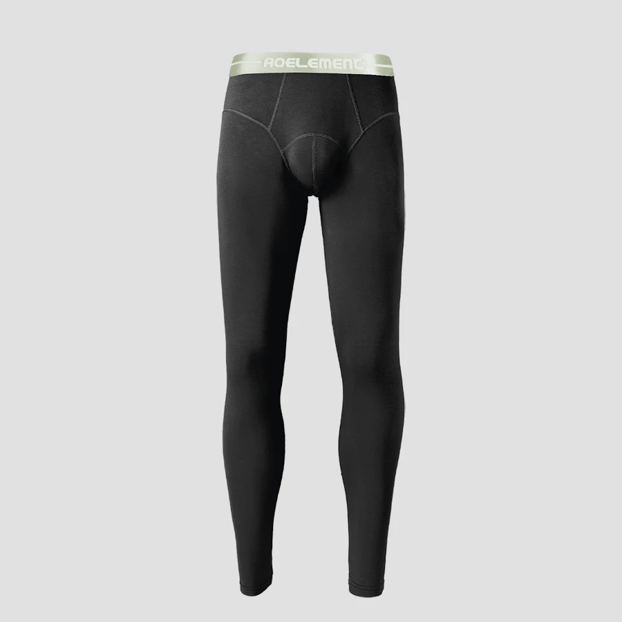 Men's Thermal Pants, Single Piece Thin Tight Undertrousers, Slim Fit Base Layer for Young Men, Autumn Winter Cotton Long Johns